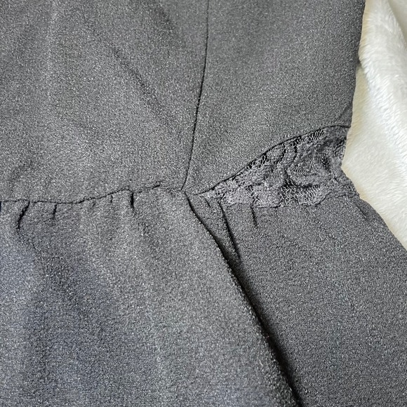 Speckless Mini Dress Womens 9 Black Lace Cap Sleeve Fit Flare Party Cocktail - Picture 13 of 16